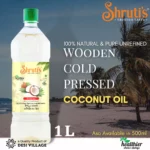 Shrutis Cold Pressed (kachi Ghani) Coconut Oil 1000 ML